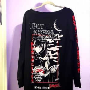 killstar ‘i put a spell on you’ witch sweater dress
